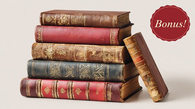 Bonus book stack