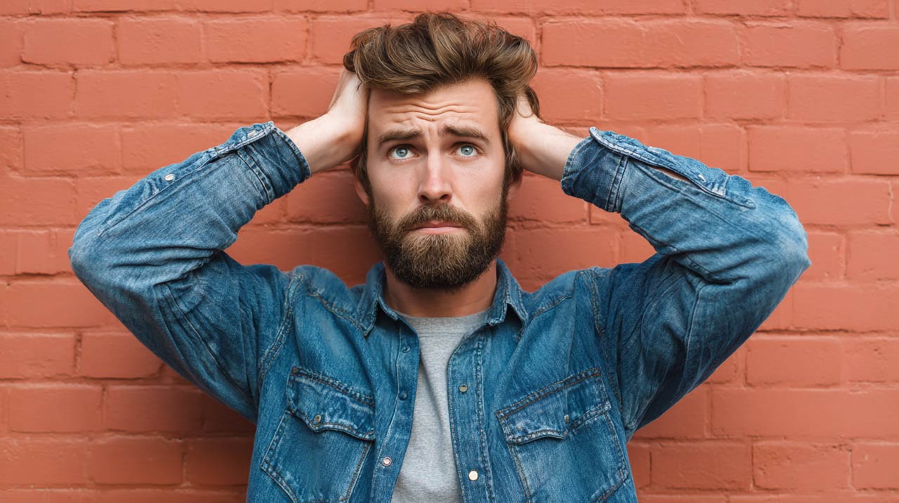 Frustrated man